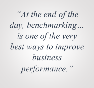 Benchmarking is the best way to improve business performance